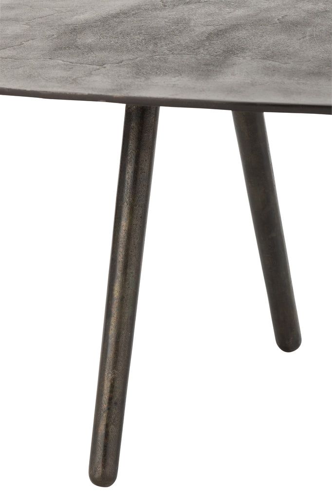 Coffee Table Drop Aluminium/Iron Black Large - vivahabitat.com