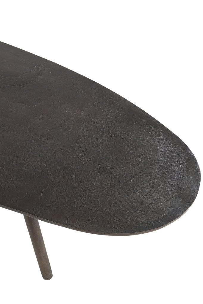 Coffee Table Drop Aluminium/Iron Black Large - vivahabitat.com