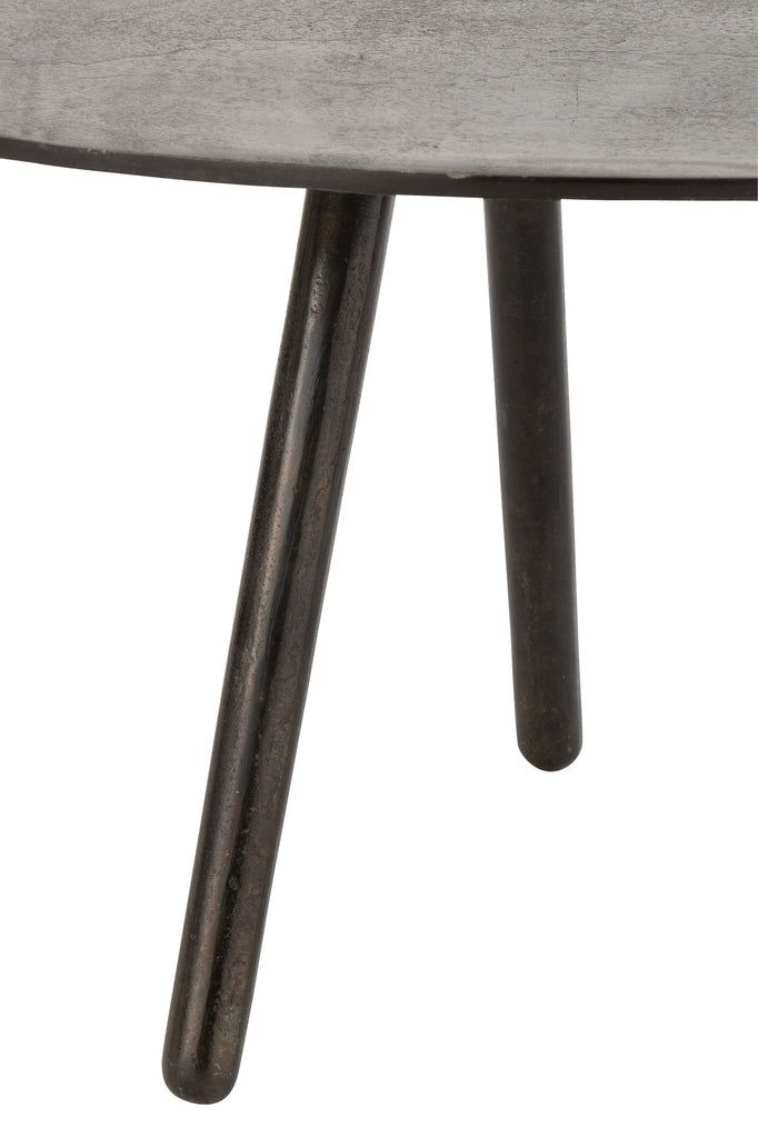 Coffee Table Drop Aluminium/Iron Black Small - vivahabitat.com