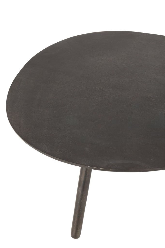 Coffee Table Drop Aluminium/Iron Black Small - vivahabitat.com