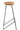 Bar Stool Teak Wood/Iron Natural - vivahabitat.com