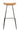 Bar Stool Teak Wood/Iron Natural - vivahabitat.com