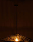 Hanging Lamp Ovni Iron/Jute Green Large - vivahabitat.com