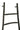 Ladder 6 Steps Teak Wood Black - vivahabitat.com