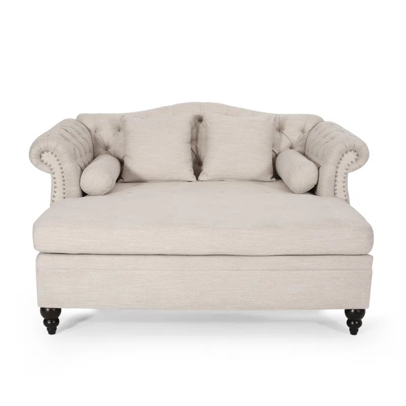 Lamm Upholstered Chaise Lounge - USA Shipping only - vivahabitat.com