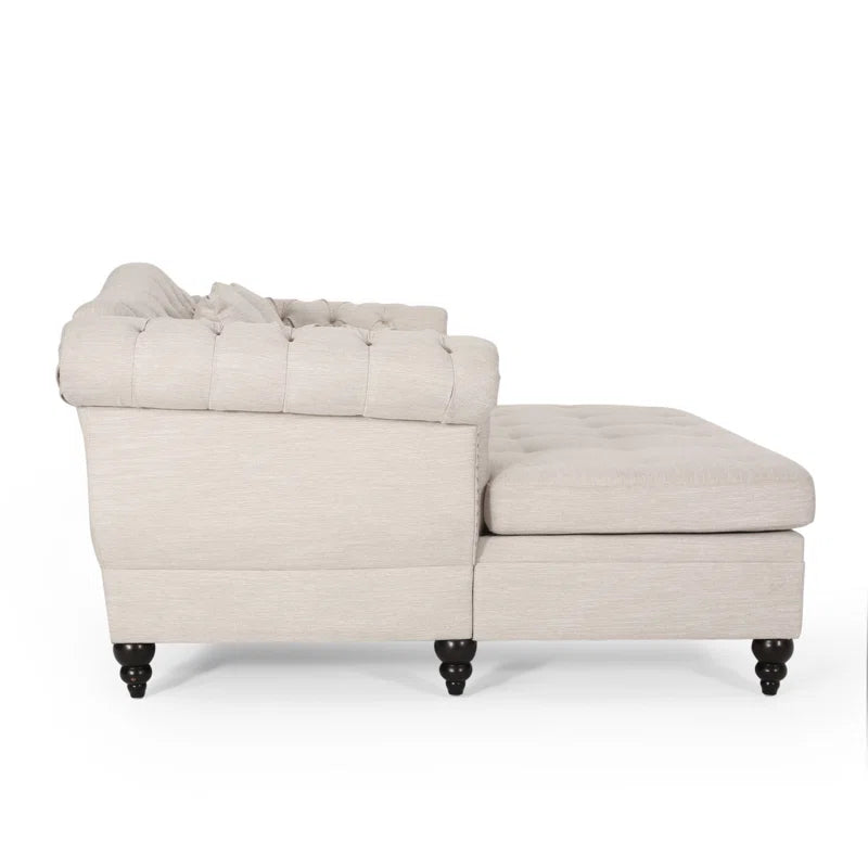 Lamm Upholstered Chaise Lounge - USA Shipping only - vivahabitat.com