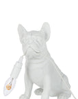 Lamp Bulldog Poly White - vivahabitat.com