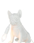 Lamp Bulldog Poly White - vivahabitat.com