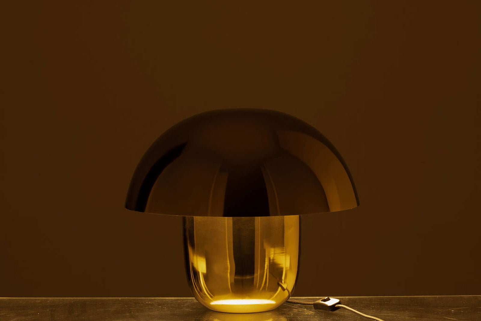 Lamp Mushroom Iron Gold Small - vivahabitat.com