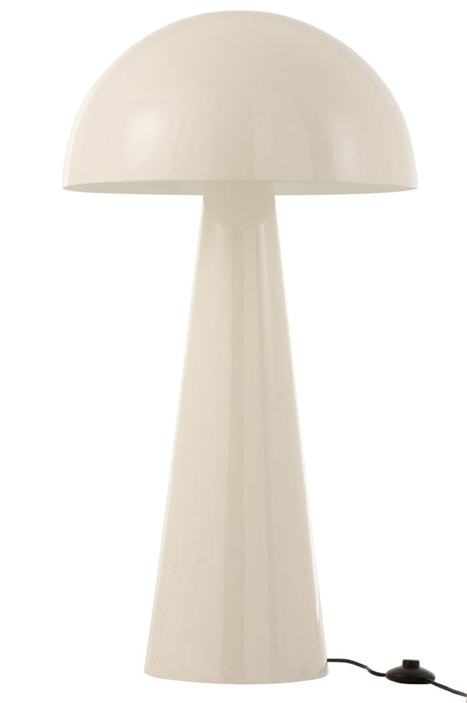 Lamp Mushroom Metal Shining White Extra Large - vivahabitat.com