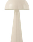 Lamp Mushroom Metal Shining White Extra Large - vivahabitat.com