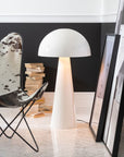 Lamp Mushroom Metal Shining White Extra Large - vivahabitat.com