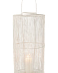 Lantern Metal Matte White Large - vivahabitat.com