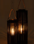 Lantern Tube Bamboo Black Large - vivahabitat.com