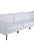 Venture Home Zoom 3-seat Sofa - Black / Light Beige Fabric - vivahabitat.com