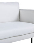 Venture Home Zoom 3-seat Sofa - Black / Light Beige Fabric - vivahabitat.com