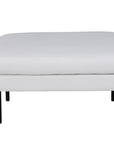 Venture Home Zoom Ottoman - Black / Light Beige Fabric - vivahabitat.com