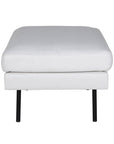 Venture Home Zoom Ottoman - Black / Light Beige Fabric - vivahabitat.com