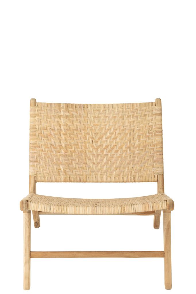 Lounge Chair Tight Weaving Rattan Natural - vivahabitat.com