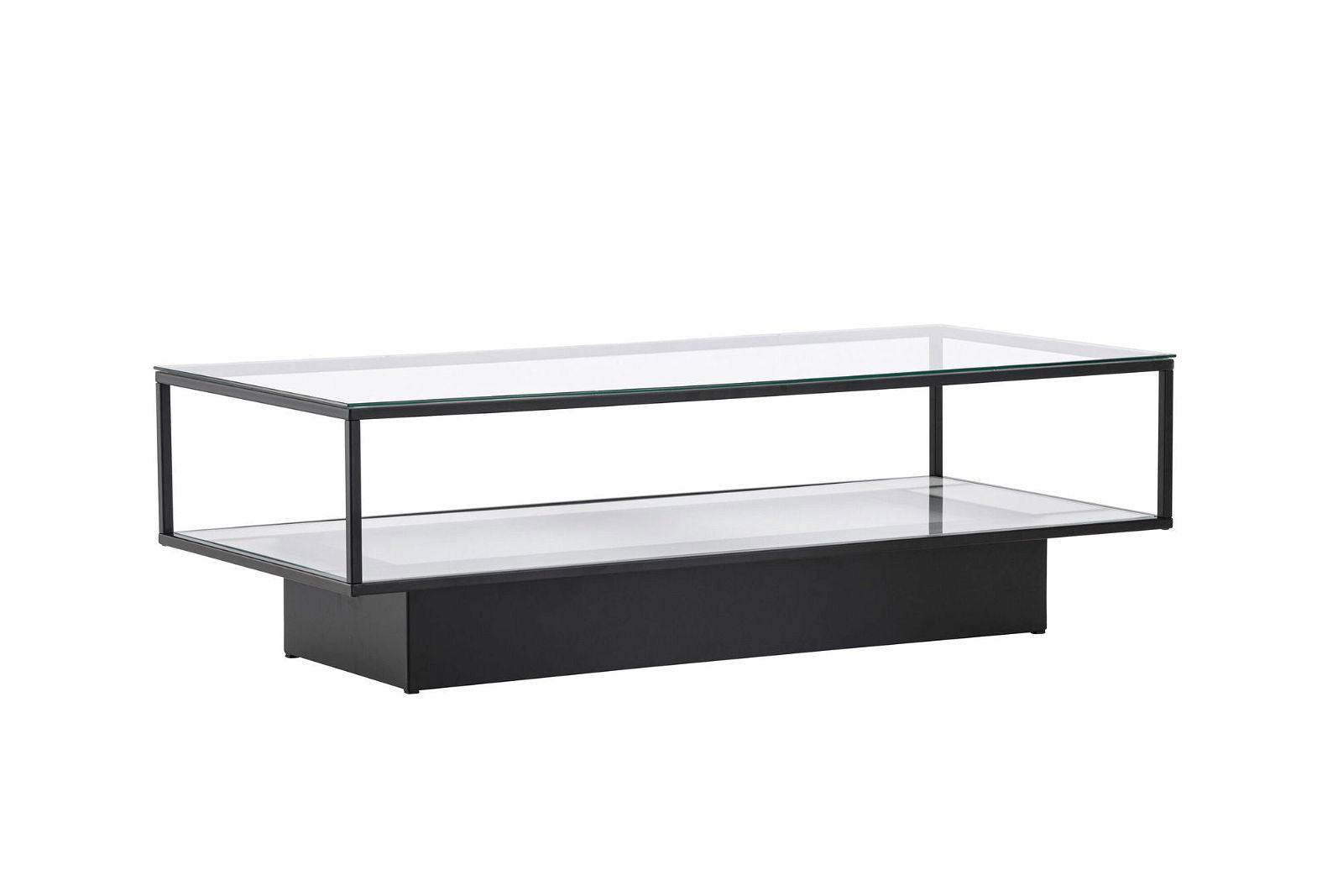 Maglehem - Sofa Table - Glass / Black - vivahabitat.com