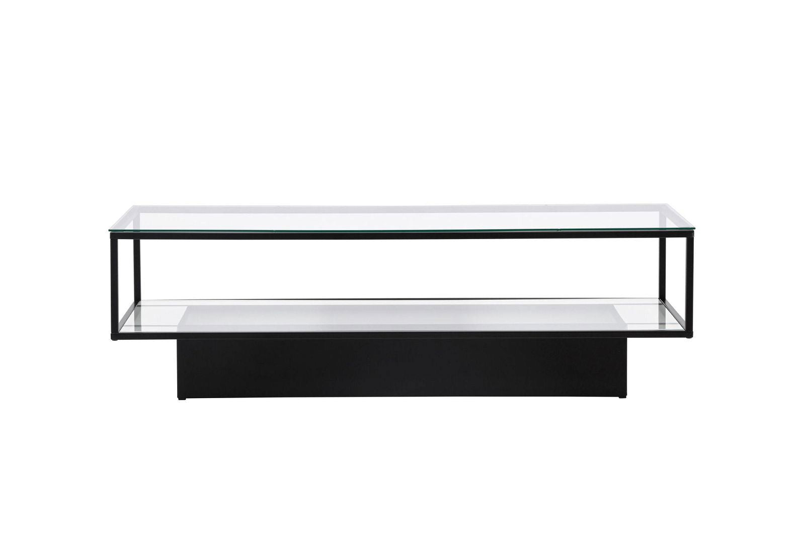 Maglehem - Sofa Table - Glass / Black - vivahabitat.com