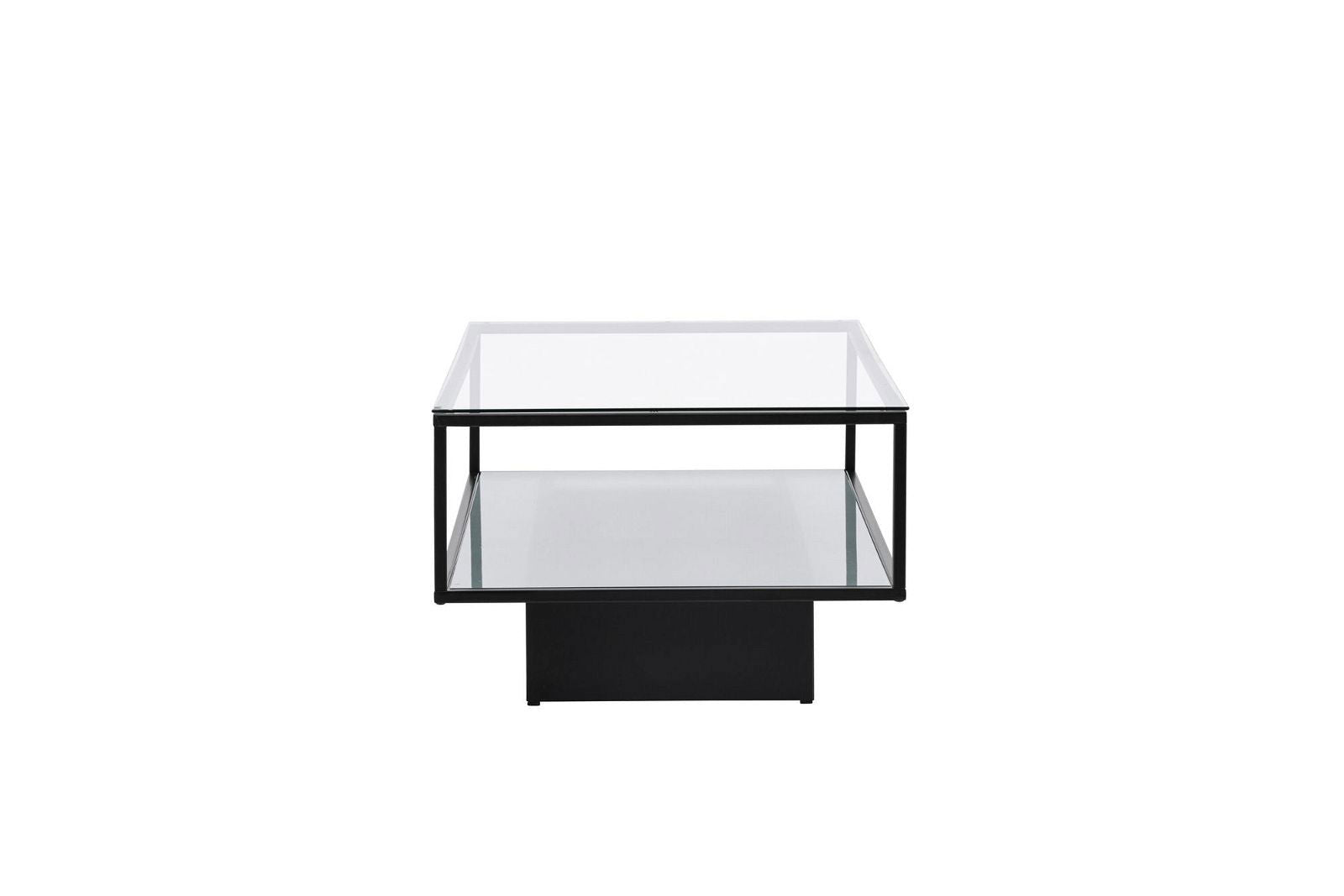 Maglehem - Sofa Table - Glass / Black - vivahabitat.com