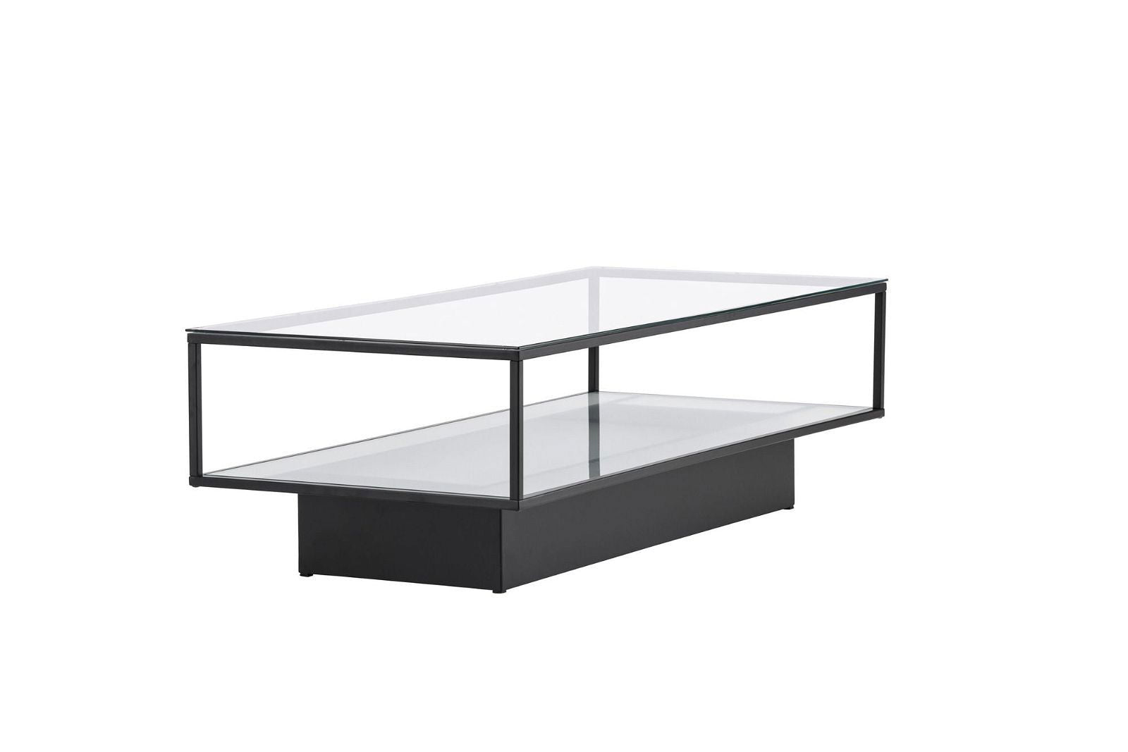 Maglehem - Sofa Table - Glass / Black - vivahabitat.com