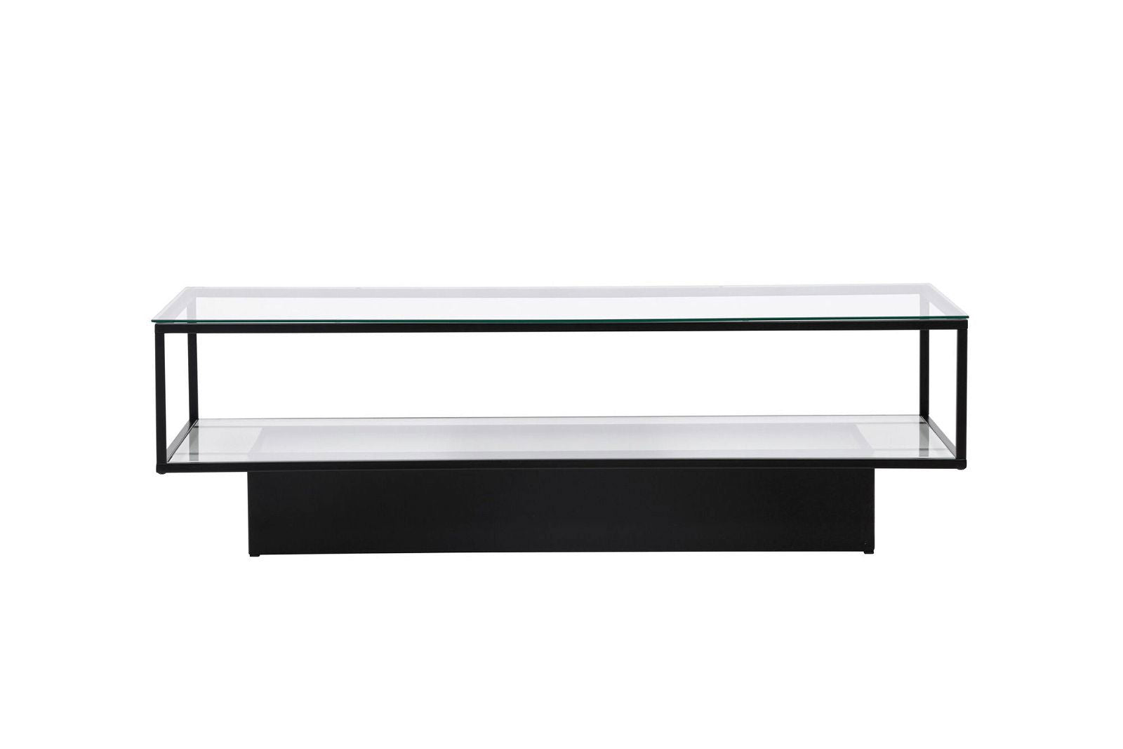 Maglehem - Sofa Table - Glass / Black - vivahabitat.com