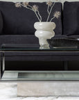 Maglehem Coffee Table  - Silver Chrome / Clear glass - vivahabitat.com