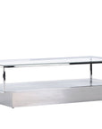 Maglehem Coffee Table  - Silver Chrome / Clear glass - vivahabitat.com