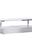 Maglehem Coffee Table  - Silver Chrome / Clear glass - vivahabitat.com