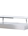 Maglehem Coffee Table  - Silver Chrome / Clear glass - vivahabitat.com