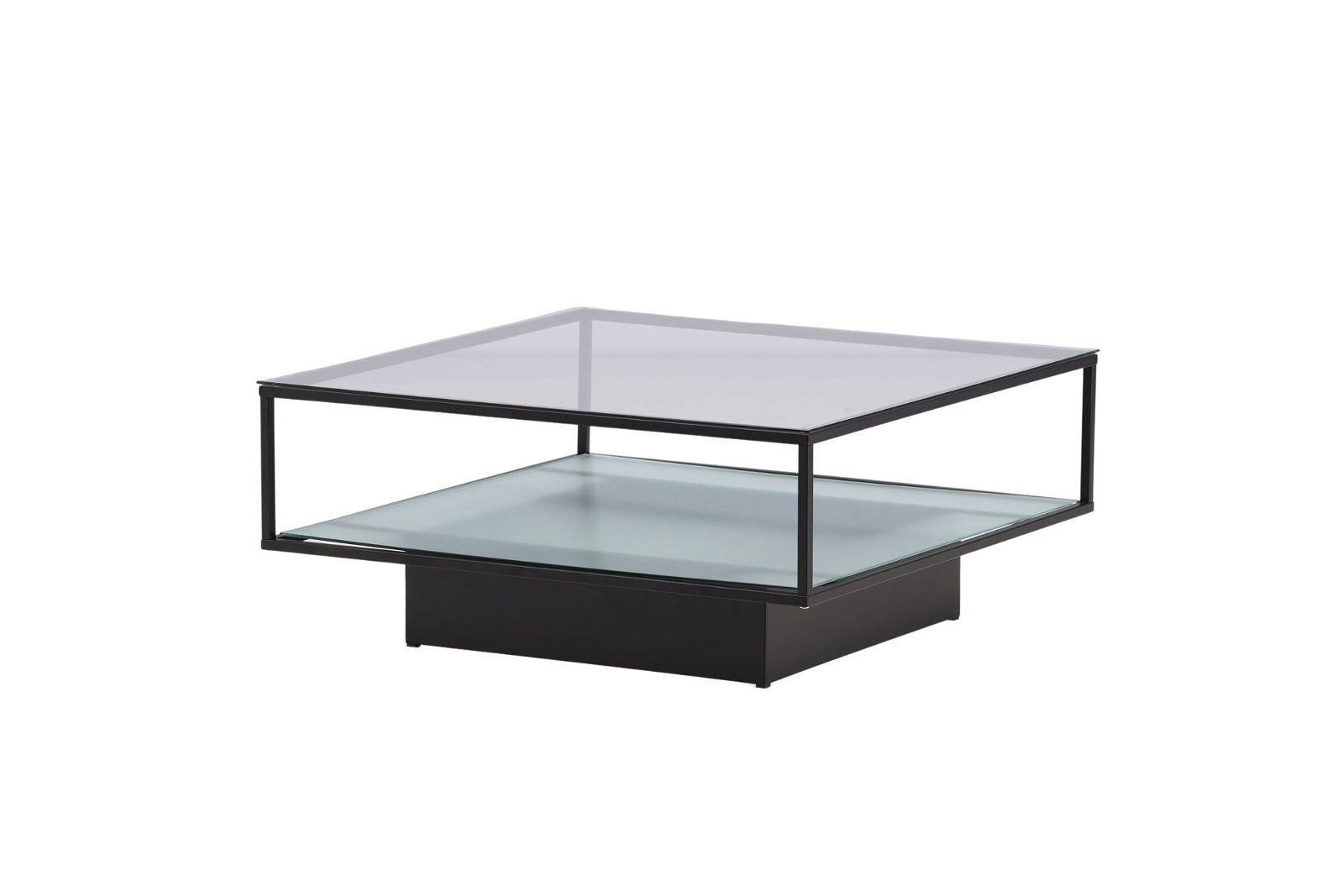 Maglehem Sofa Table - Black / Clear glass - vivahabitat.com