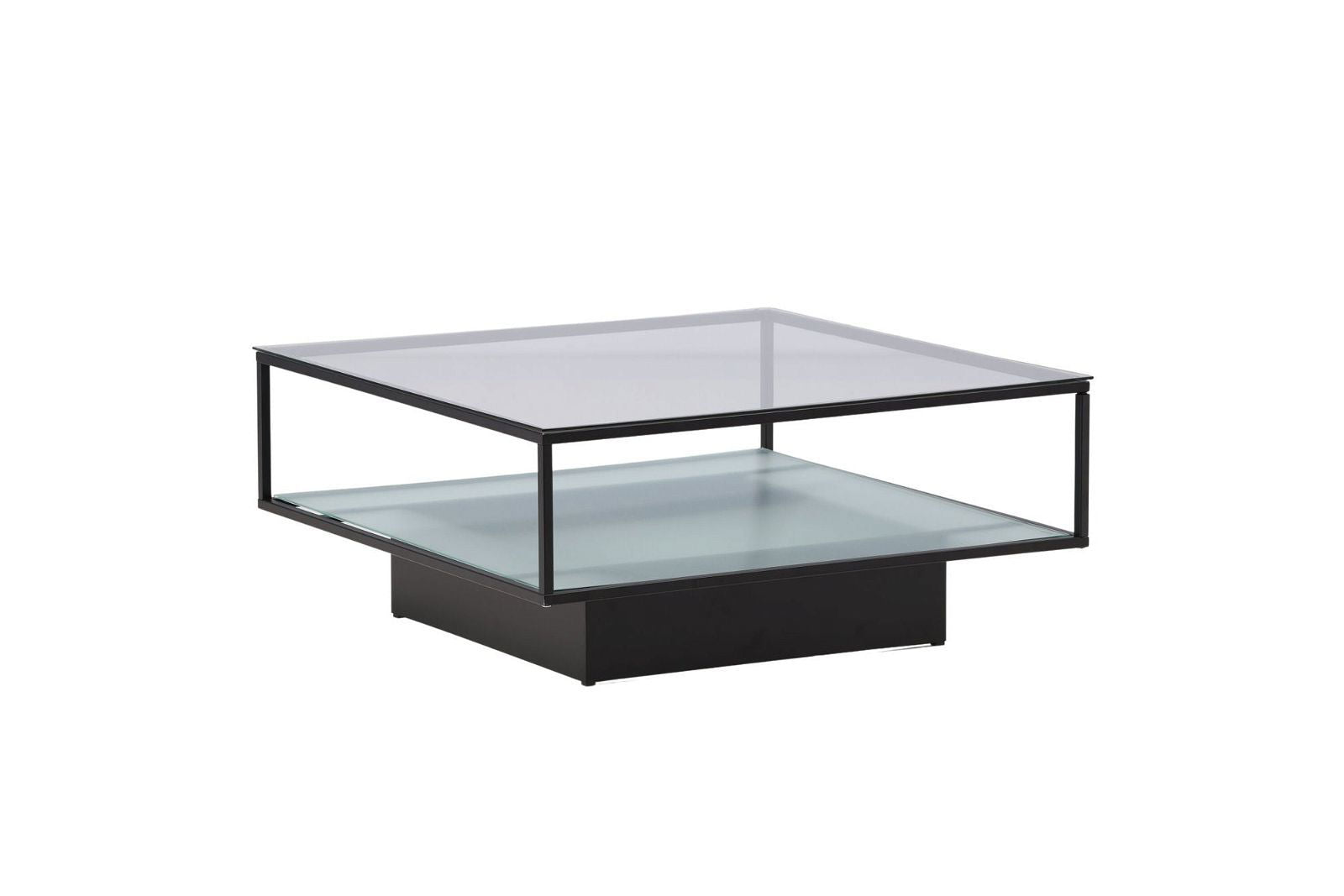 Maglehem Sofa Table - Black / Clear glass - vivahabitat.com