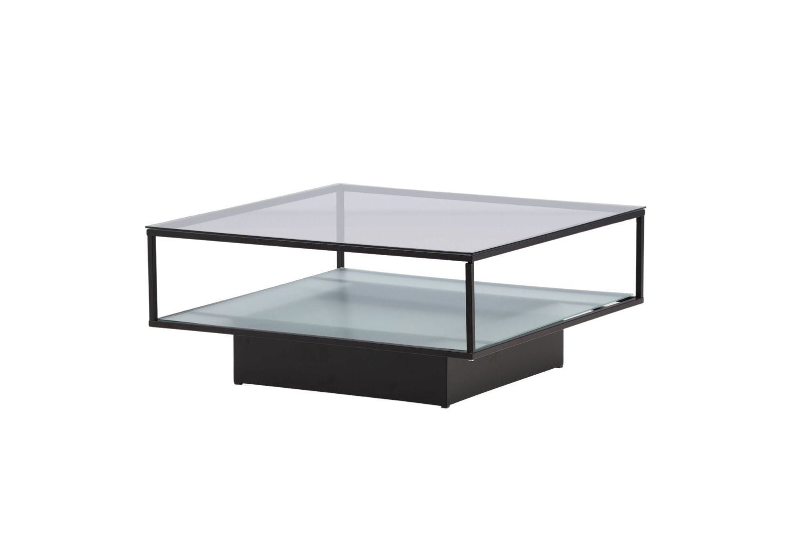Maglehem Sofa Table - Black / Clear glass - vivahabitat.com