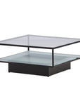 Maglehem Sofa Table - Black / Clear glass - vivahabitat.com