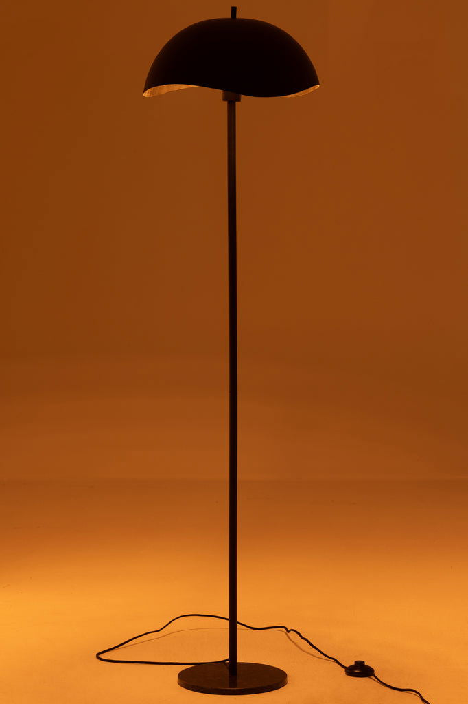 Floor Lamp Metal/Marble Black - vivahabitat.com