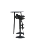 Venture Home Plaza Bar Table - Black / Black Mdf +Adesto Bar Chair - Black / Matte black ABS _2 - vivahabitat.com