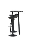 Venture Home Plaza Bar Table - Black / Black Mdf +Adesto Bar Chair - Black / Matte black ABS _2 - vivahabitat.com