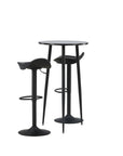 Venture Home Plaza Bar Table - Black / Black Mdf +Adesto Bar Chair - Black / Matte black ABS _2 - vivahabitat.com