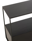 Side Table Rectangle Metal/Mdf Black - vivahabitat.com