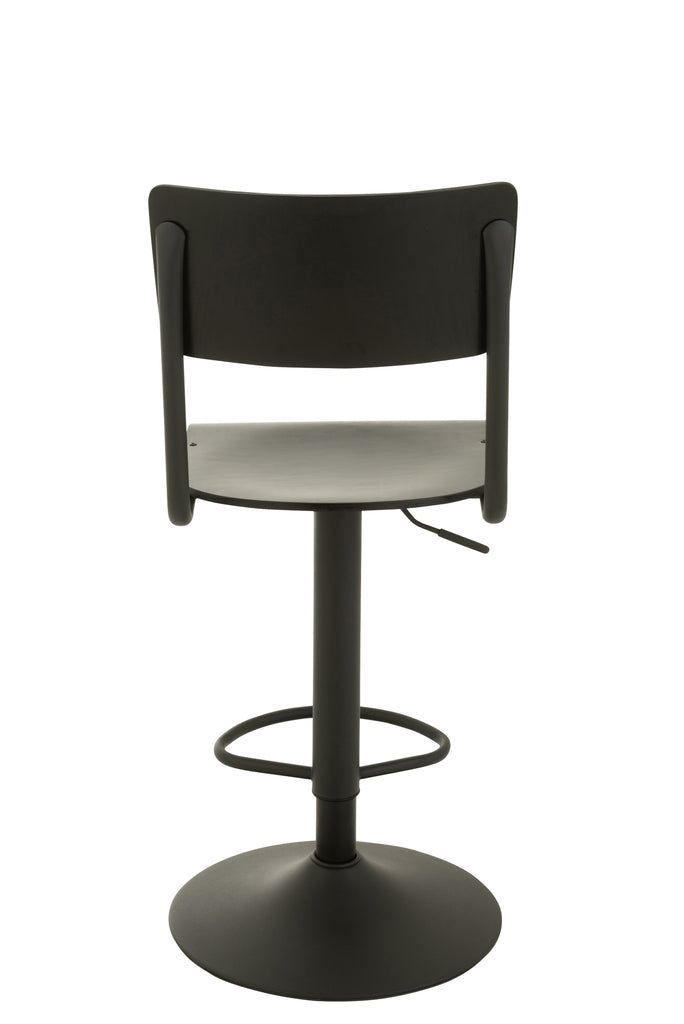 Barstool Wood/Metal Black - vivahabitat.com