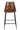 Bar Stool Leather/Metal Brown - vivahabitat.com