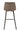 Barstool Olivier  Textile/Metal Brown - vivahabitat.com