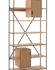 Rack 2 Cabinets Wood/Metal Natural - vivahabitat.com