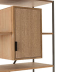 Rack 2 Cabinets Wood/Metal Natural - vivahabitat.com