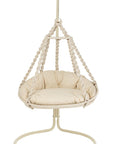 Hanging Chair+Cushion Octopus Rope/Metal White - vivahabitat.com