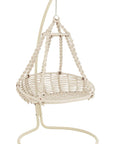 Hanging Chair+Cushion Octopus Rope/Metal White - vivahabitat.com