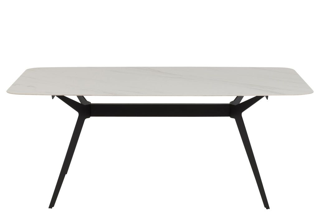 Table Rectangle Porcelain/Metal White - vivahabitat.com