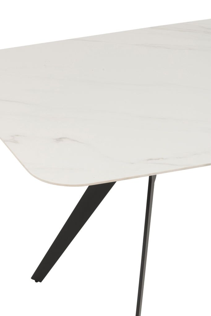 Table Rectangle Porcelain/Metal White - vivahabitat.com